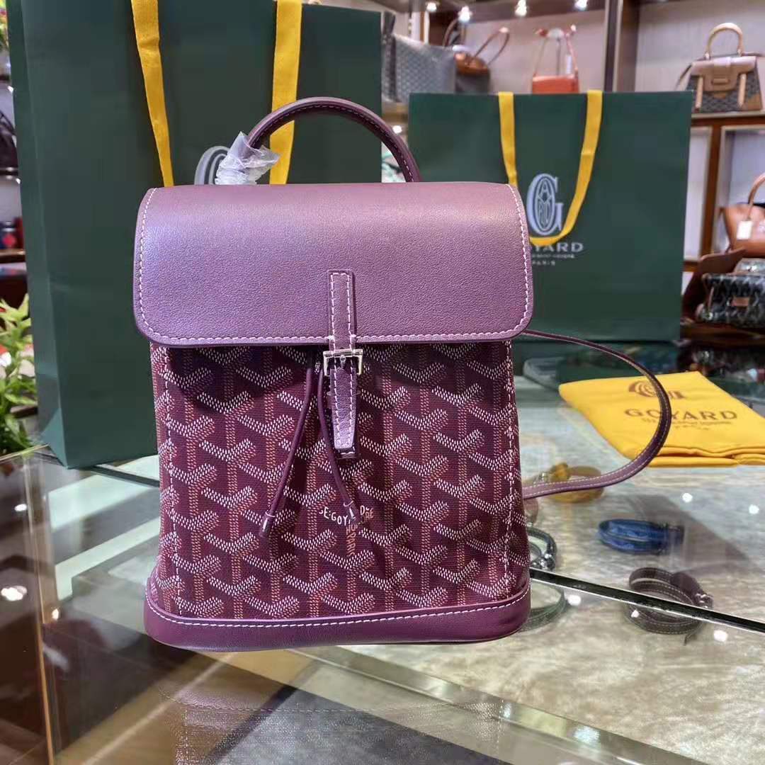 Goyard Alpin Mini Backpack Maroon