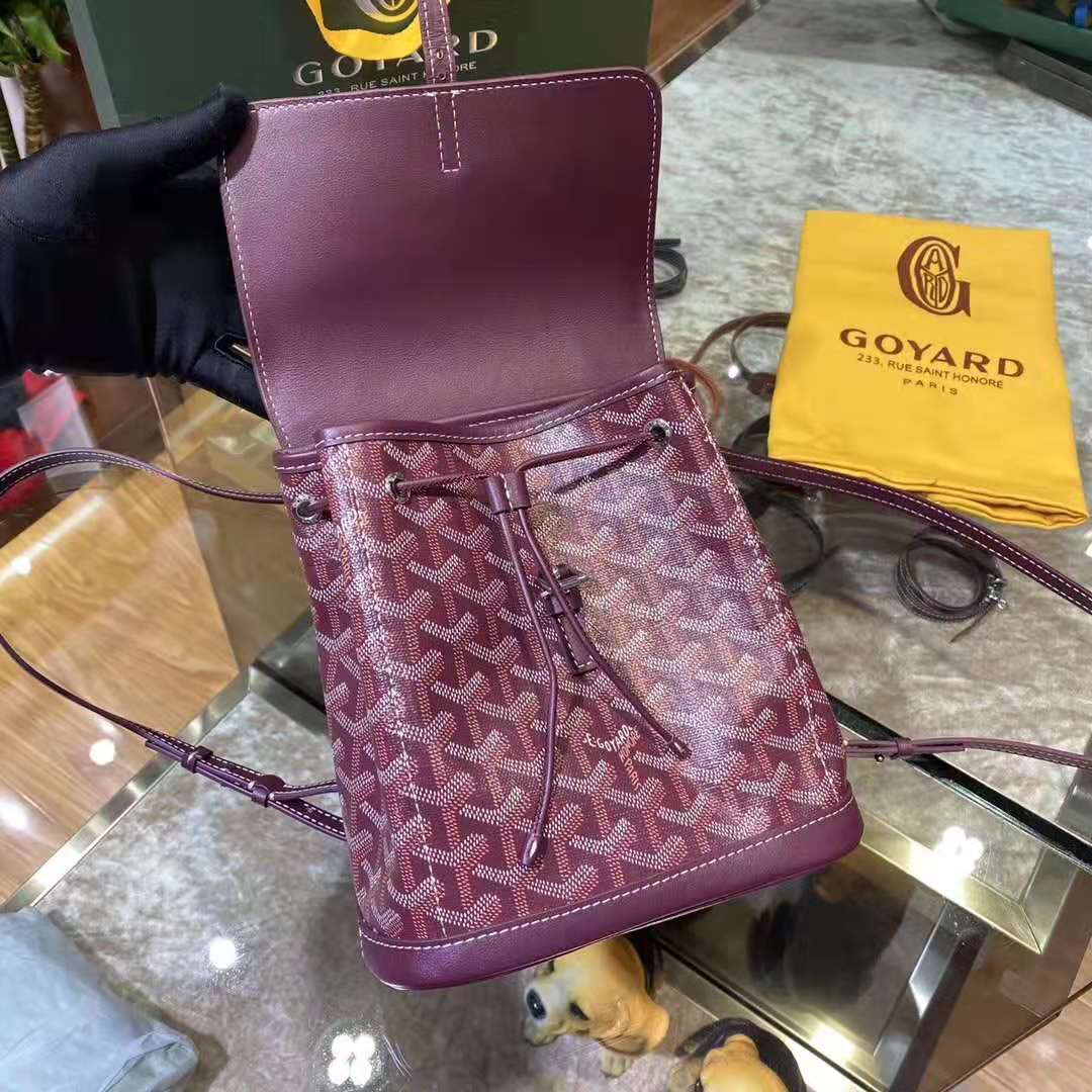 Goyard Alpin Mini Backpack Maroon Goyard Alpin Mini Backpack Maroon