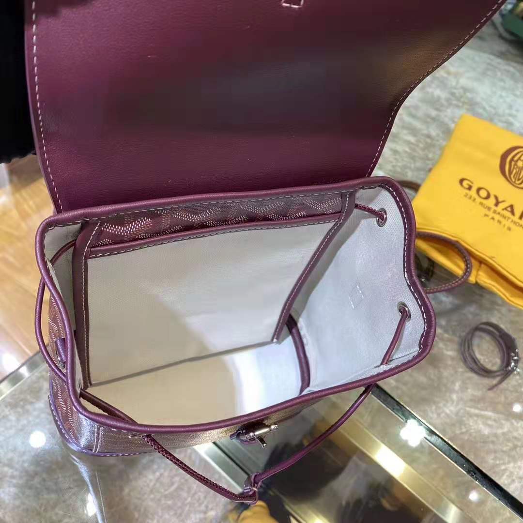 Goyard Alpin Mini Backpack Maroon Goyard Alpin Mini Backpack Maroon