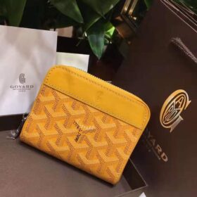Goyard Compact Zip Wallet Yellow
