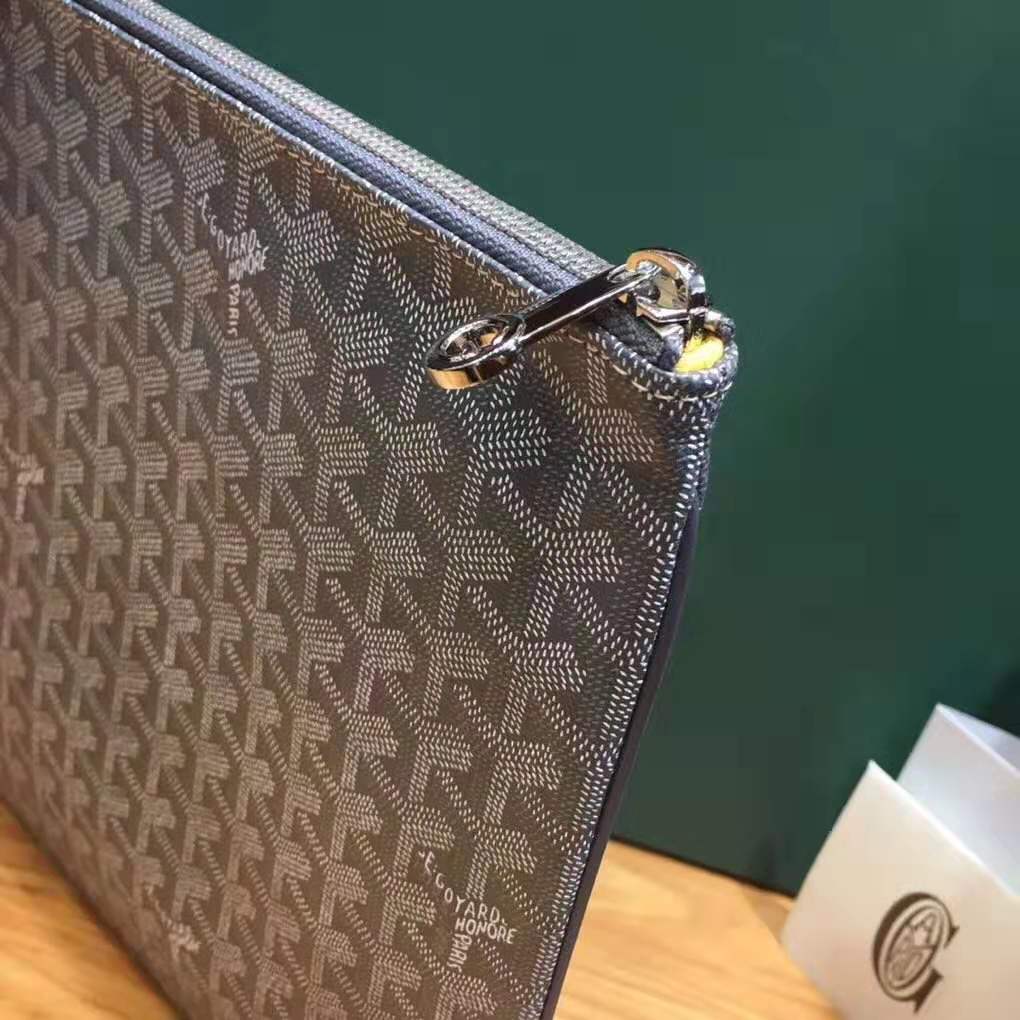 Goyard Senat Pouch GM Grey Goyard Senat Pouch GM Grey