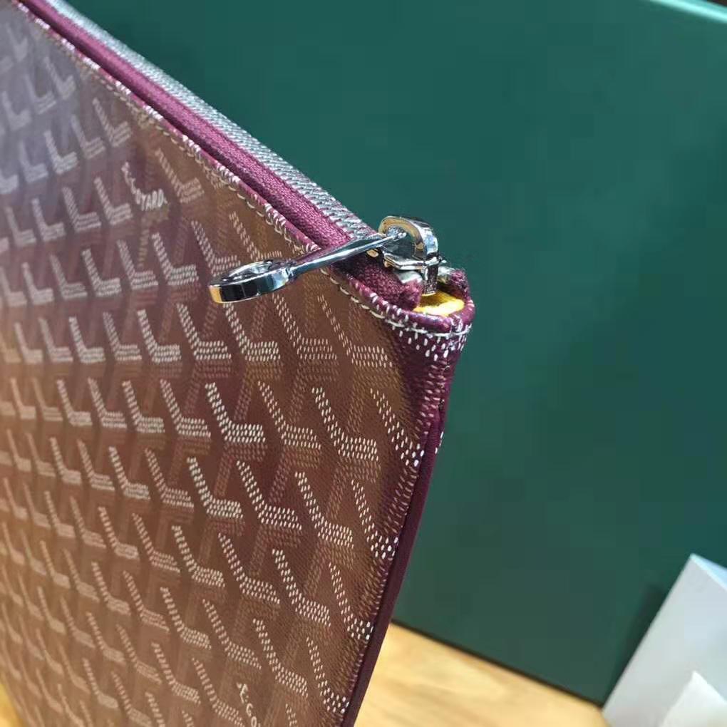 Goyard Senat Pouch GM Maroon Goyard Senat Pouch GM Maroon