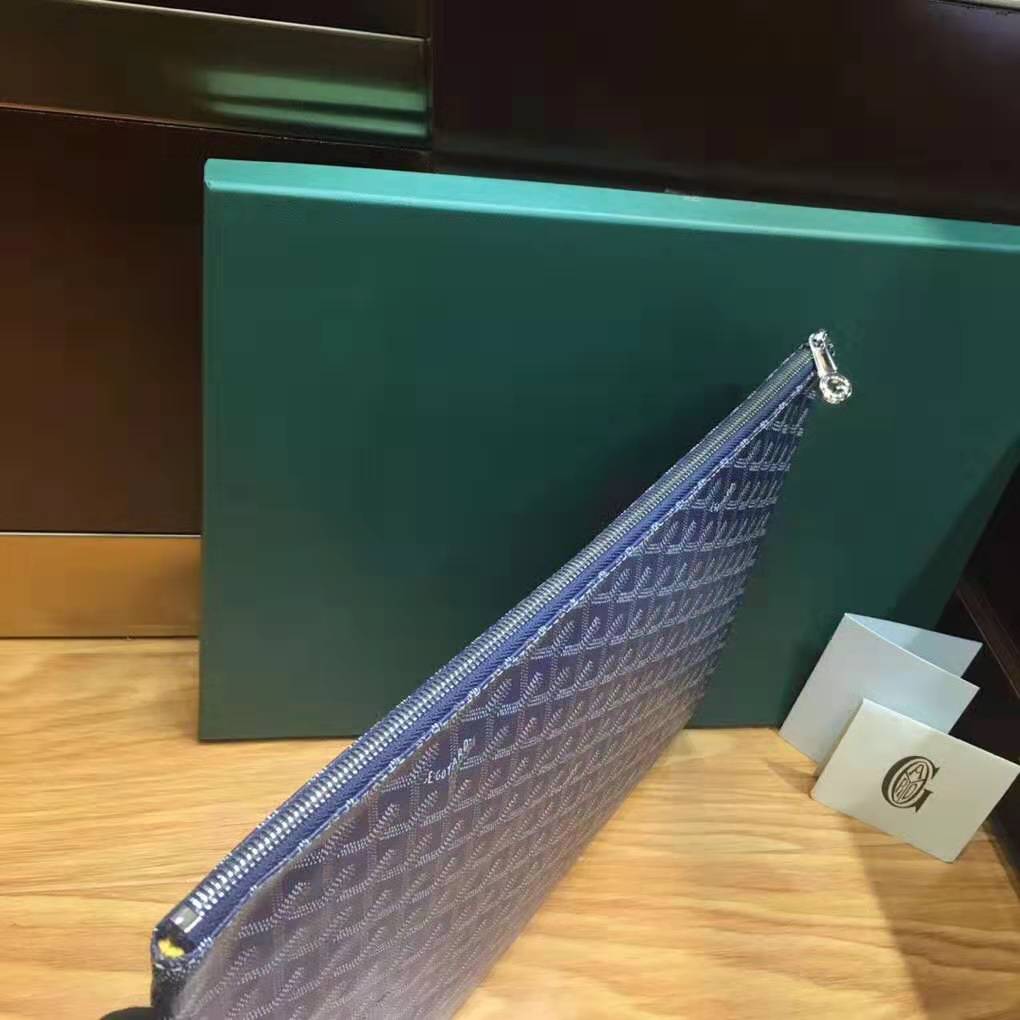 Goyard Senat Pouch GM Navy Blue Goyard Senat Pouch GM Navy Blue