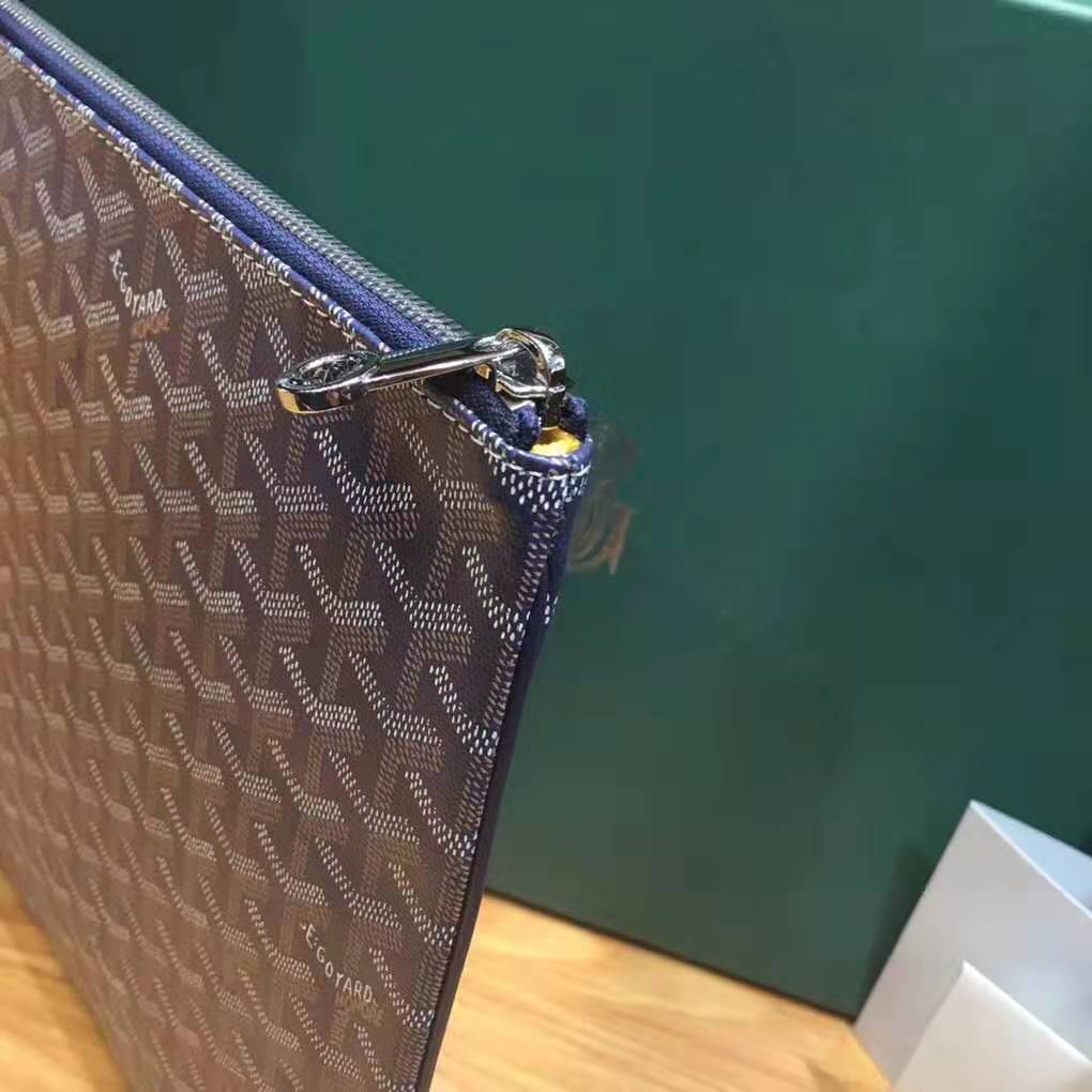 Goyard Senat Pouch GM Navy Blue Goyard Senat Pouch GM Navy Blue