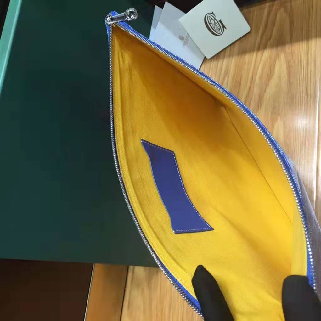 Goyard Senat Pouch GM Blue Goyard Senat Pouch GM Blue