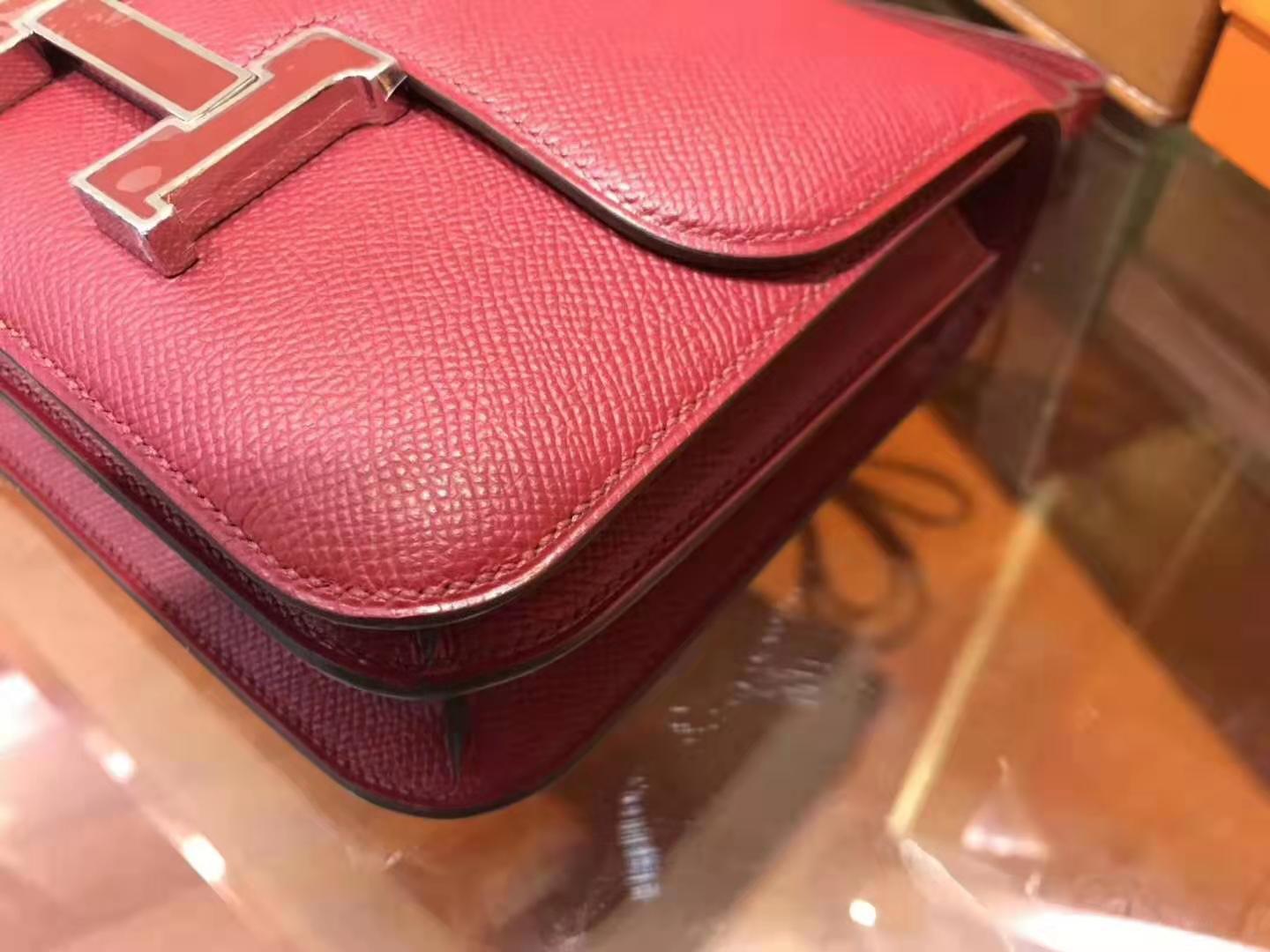 Hermès Constance 18 Epsom Rouge Grenat With Enamel Hardware - Image 5