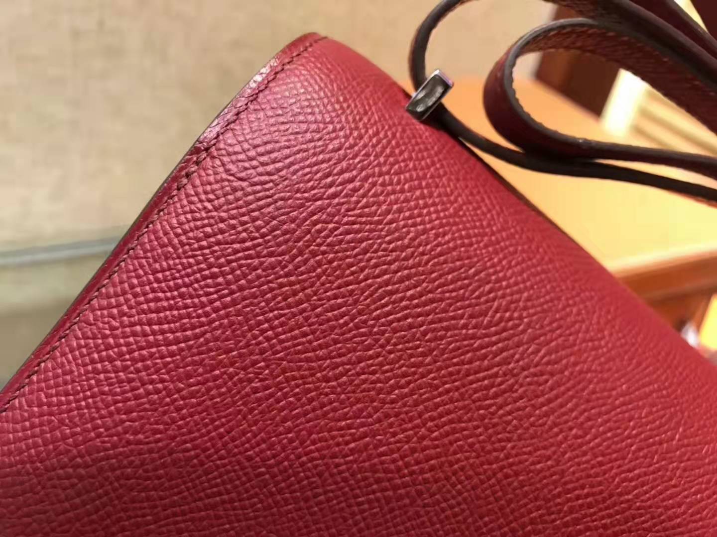 Hermès Constance 18 Epsom Rouge Grenat With Enamel Hardware - Image 6