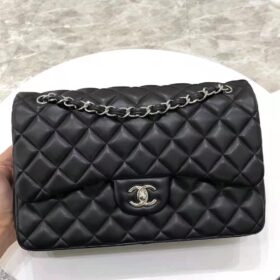 Chanel Classic Double Flap Jumbo Lambskin Black