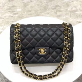 Chanel Classic Double Flap Jumbo Lambskin Black
