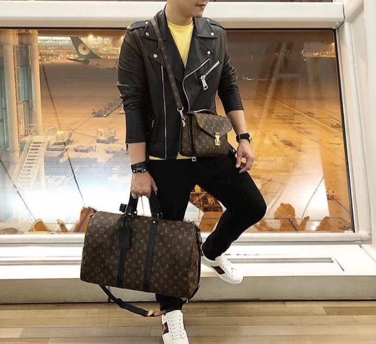 LV Keepall Bandoulière 45 Monogram Macassar Canvas LV Keepall Bandoulière 45 Monogram Macassar Canvas