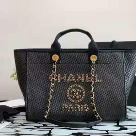 Chanel Deauville Woven Tote Bag