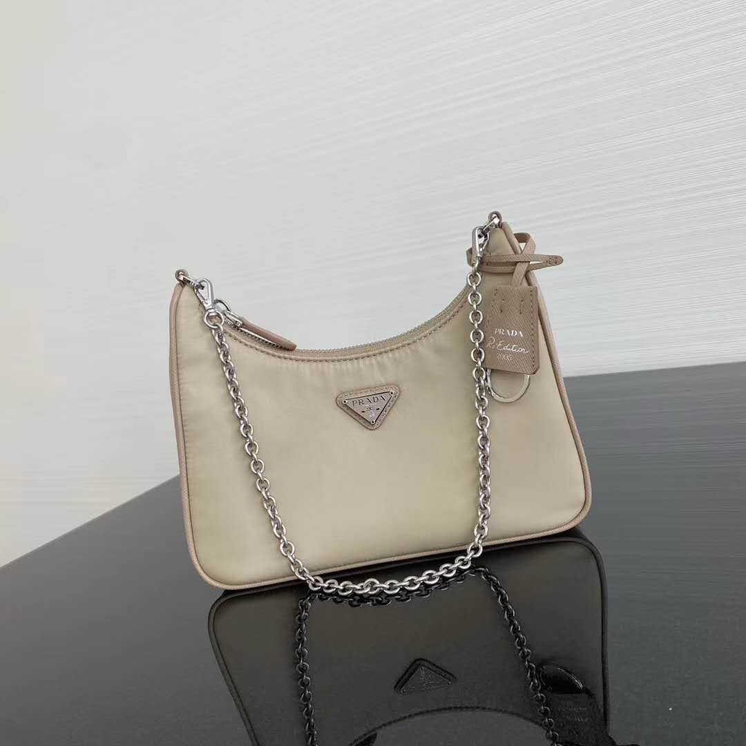 Prada Re-Edition 2005 Nylon Bag Beige Prada Re-Edition 2005 Nylon Bag Beige