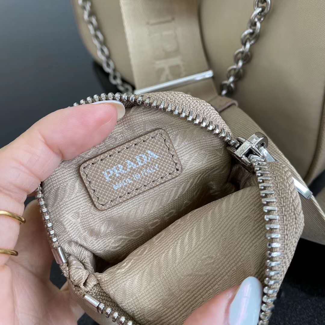 Prada Re-Edition 2005 Nylon Bag Beige Prada Re-Edition 2005 Nylon Bag Beige