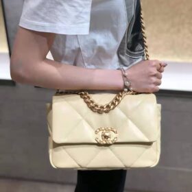 Chanel 19 Flap Bag Light Yellow