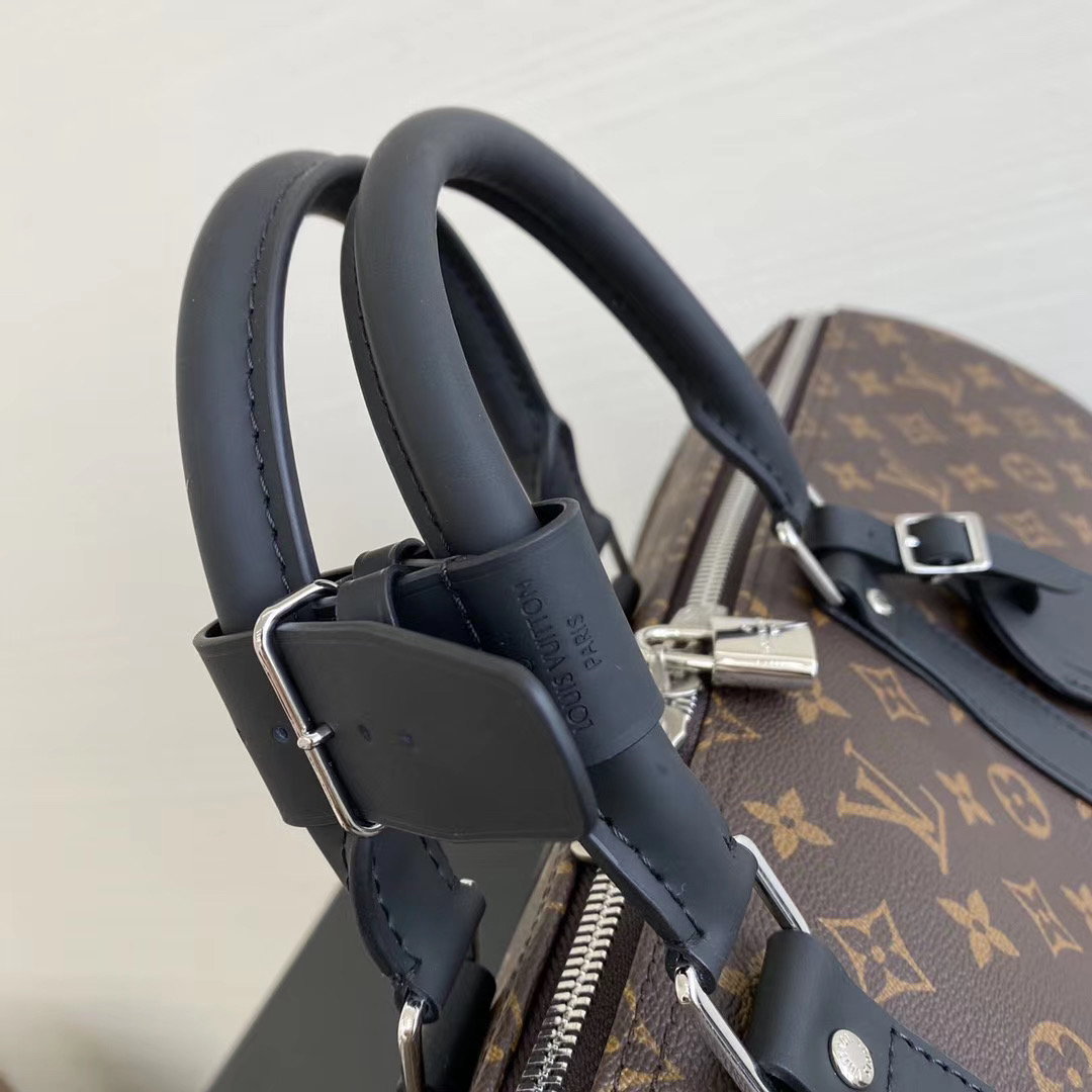 LV Keepall Bandoulière 55 Monogram Macassar Canvas LV Keepall Bandoulière 55 Monogram Macassar Canvas