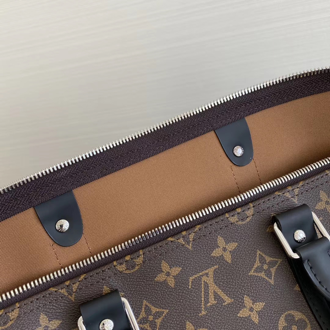 LV Keepall Bandoulière 55 Monogram Macassar Canvas LV Keepall Bandoulière 55 Monogram Macassar Canvas