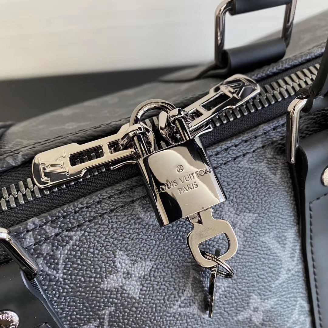 LV Keepall Bandoulière 45 Monogram Eclipse Canvas LV Keepall Bandoulière 45 Monogram Eclipse Canvas