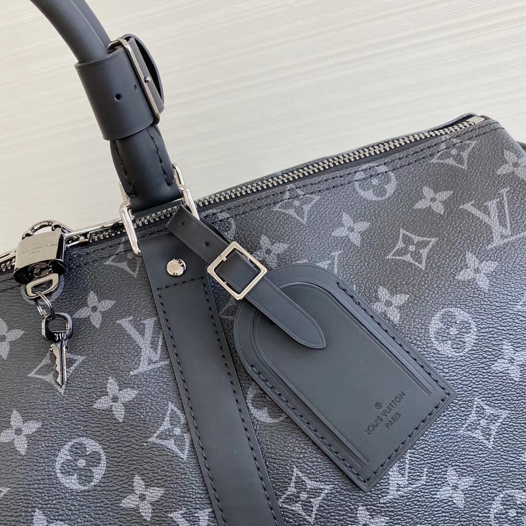 LV Keepall Bandoulière 45 Monogram Eclipse Canvas LV Keepall Bandoulière 45 Monogram Eclipse Canvas