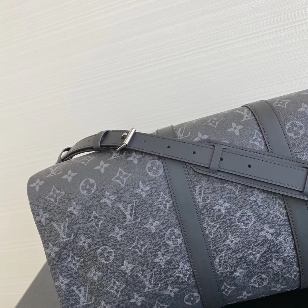 LV Keepall Bandoulière 45 Monogram Eclipse Canvas LV Keepall Bandoulière 45 Monogram Eclipse Canvas