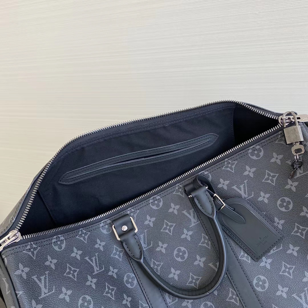 LV Keepall Bandoulière 45 Monogram Eclipse Canvas LV Keepall Bandoulière 45 Monogram Eclipse Canvas