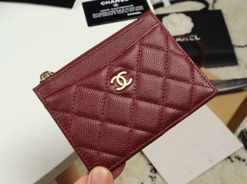 Chanel Zip Card Holder