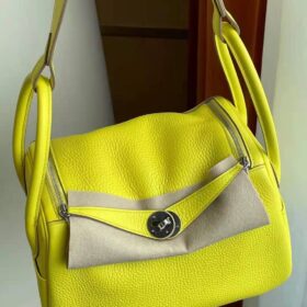 Hermès Lindy 26 Clemence Lime PHW