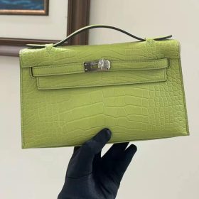 Hermès Kelly Mini 22 Pochette Matte Alligator