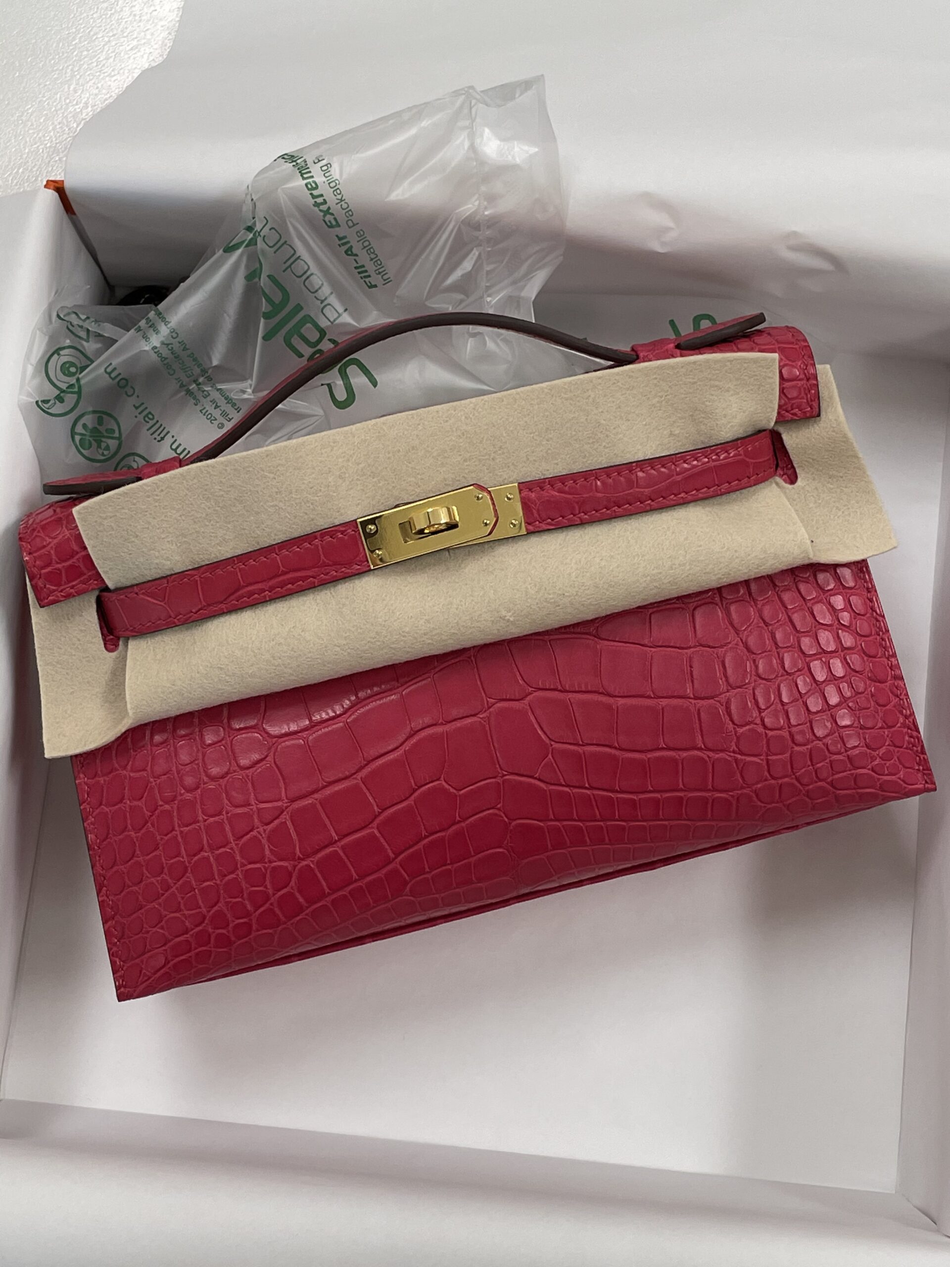 Hermès Kelly Mini 22 Pochette Matte Alligator