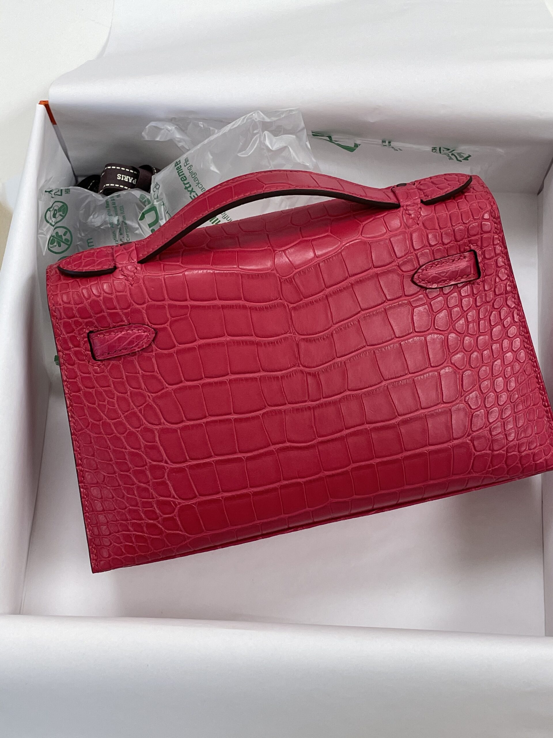 Hermès Kelly Mini 22 Pochette Matte Alligator Hermès Kelly Mini 22 Pochette Matte Alligator