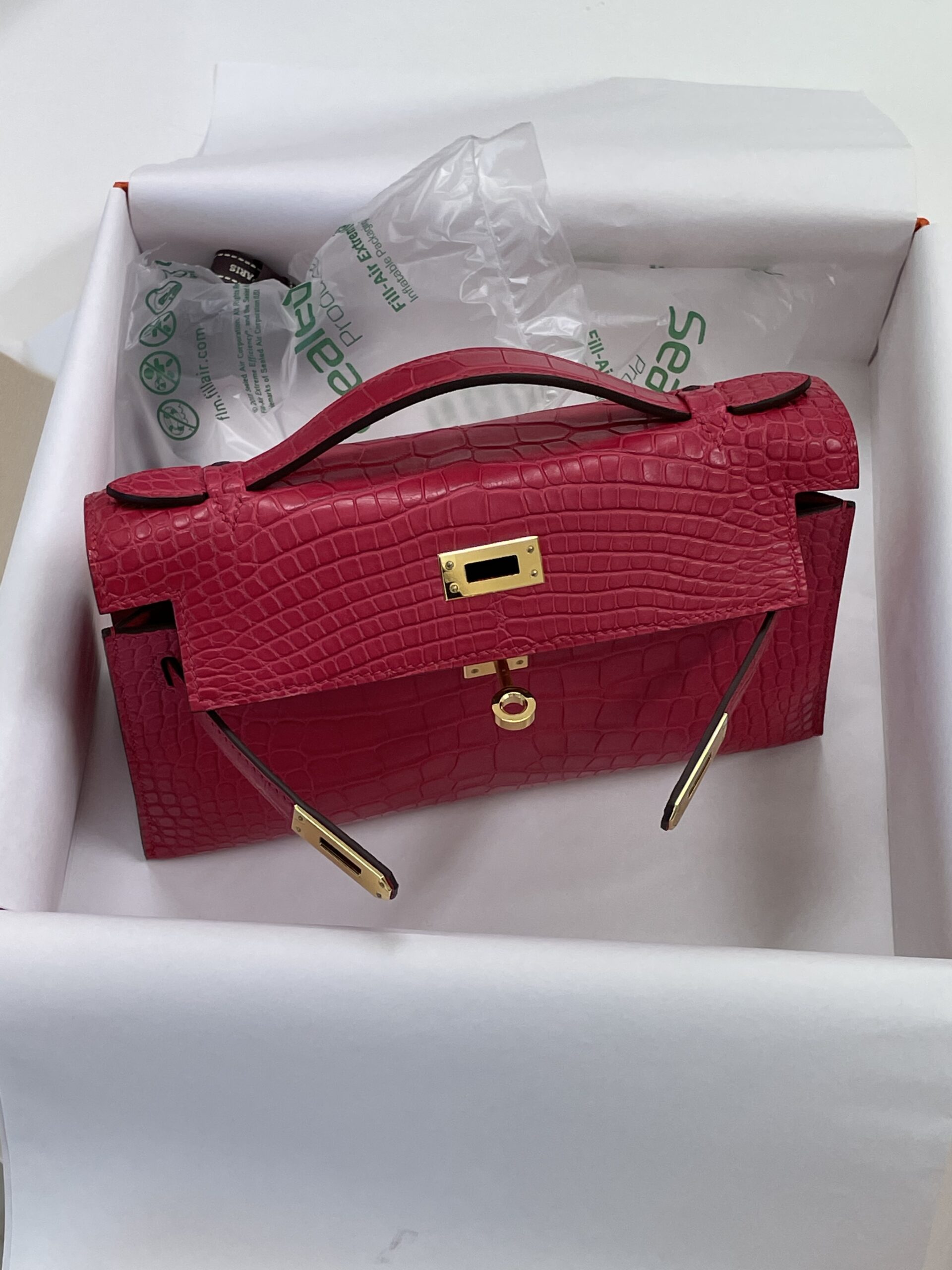 Hermès Kelly Mini 22 Pochette Matte Alligator Hermès Kelly Mini 22 Pochette Matte Alligator