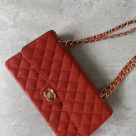 Chanel Classic Double Flap Medium Caviar Red