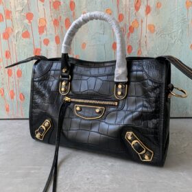 Balenciaga Classic City Edge Crocodile Embossed Balenciaga Classic City Edge Crocodile Embossed