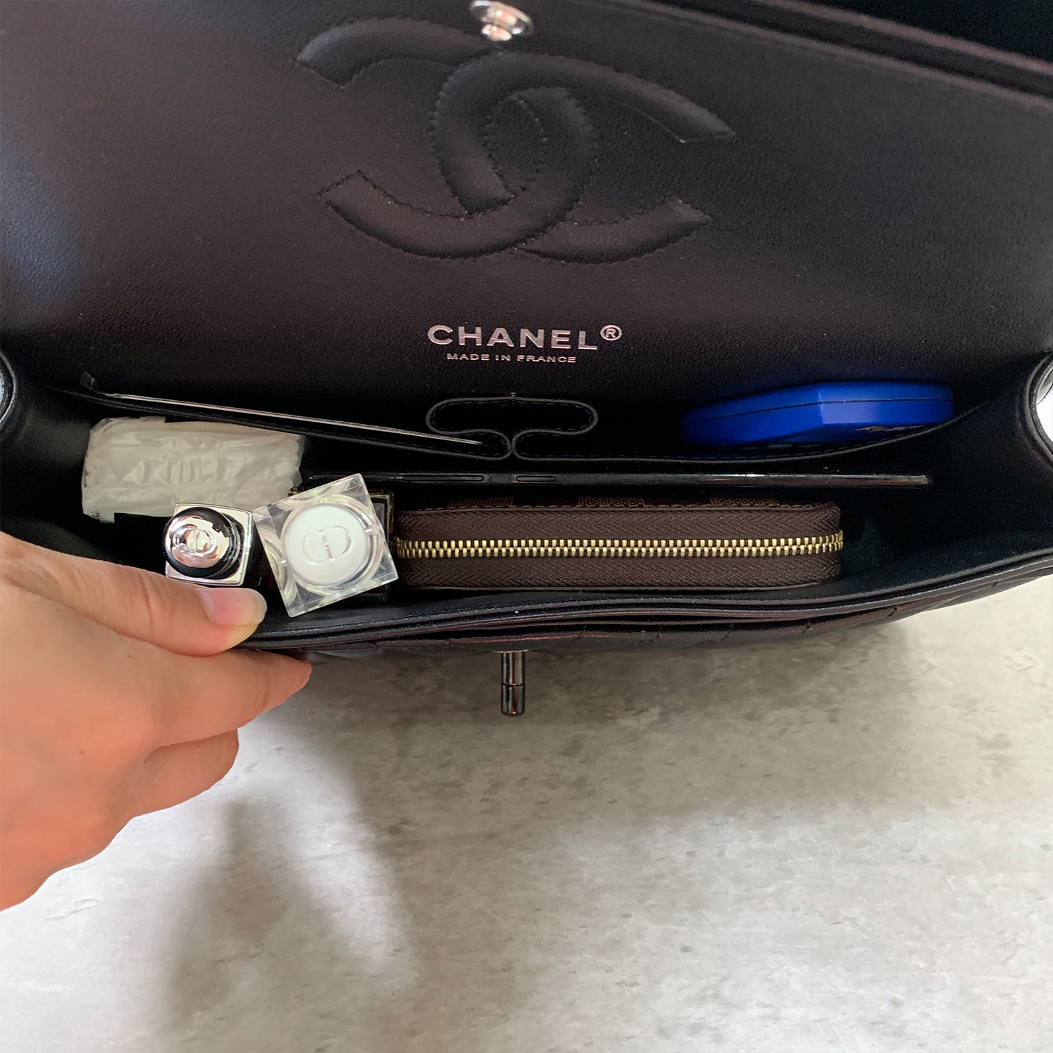 Chanel Classic Double Flap Chevron So Black Medium Chanel Classic Double Flap Chevron So Black Medium