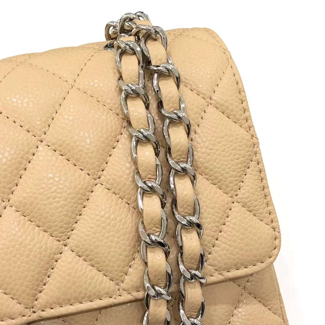 Chanel Classic Double Flap Medium Caviar Beige Chanel Classic Double Flap Medium Caviar Beige