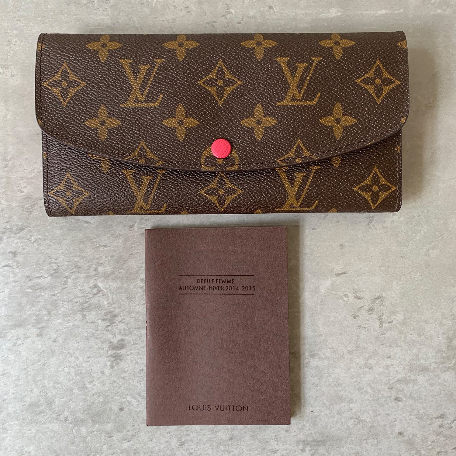 Louis Vuitton Emilie Mono Fuchsia Wallet