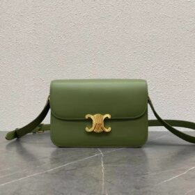 Celine Medium Triomphe Bag In Shiny Calfskin