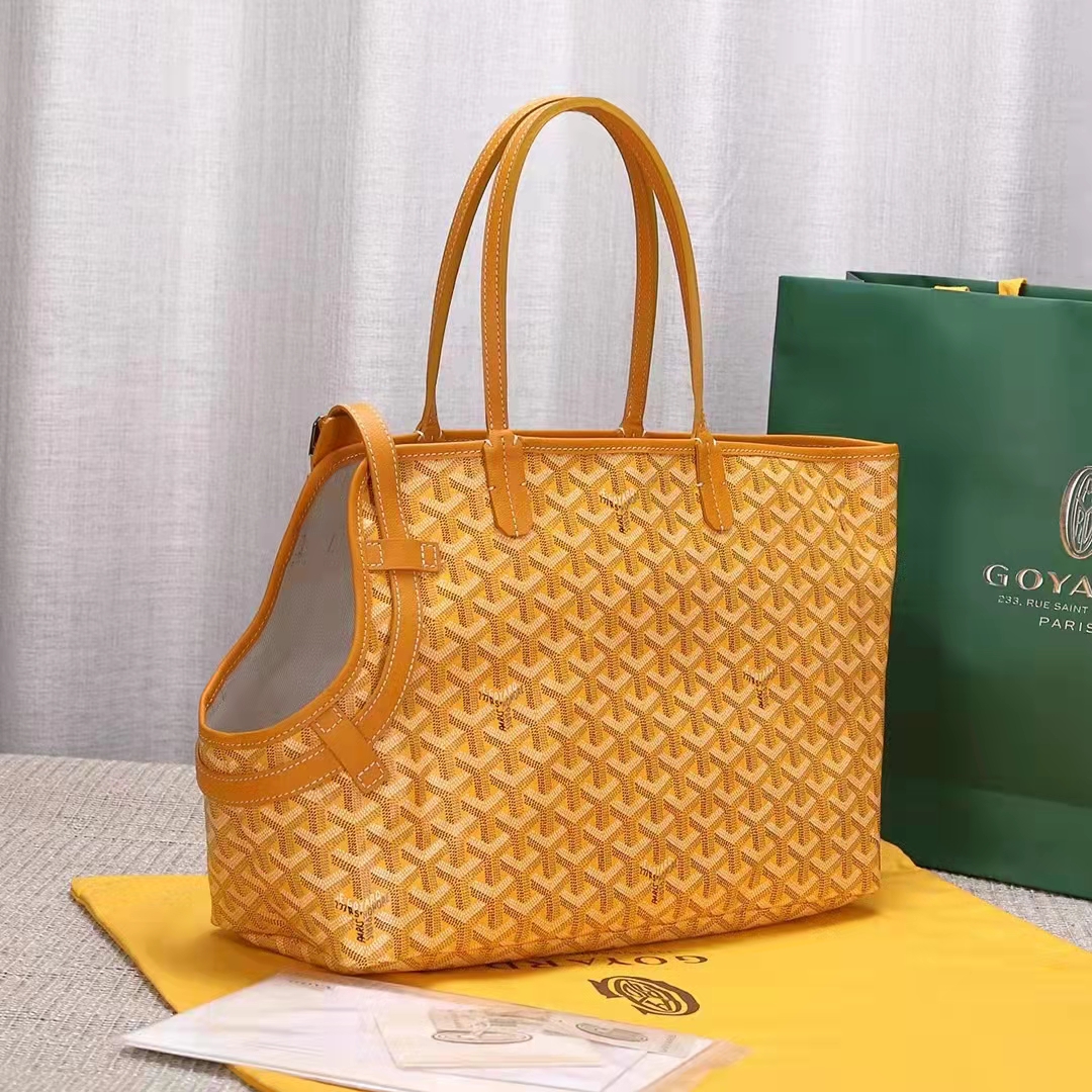 Goyard Chien Gris Pet Carrier Bag