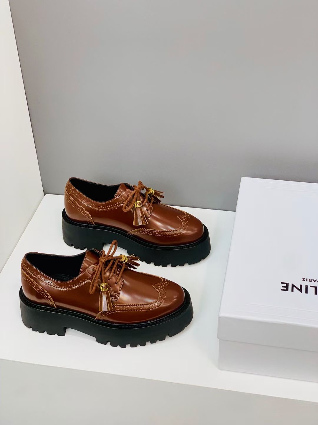 Celine Bulky Brogue Derby Loafers