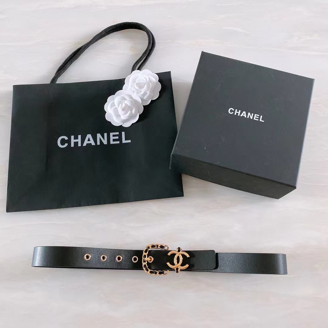 Chanel Leather Belt