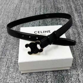Celine Triomphe Leather Belt