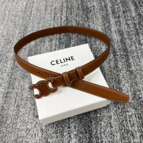 Celine Triomphe Leather Belt