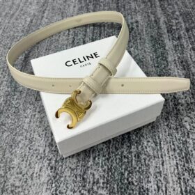 Celine Triomphe Leather Belt