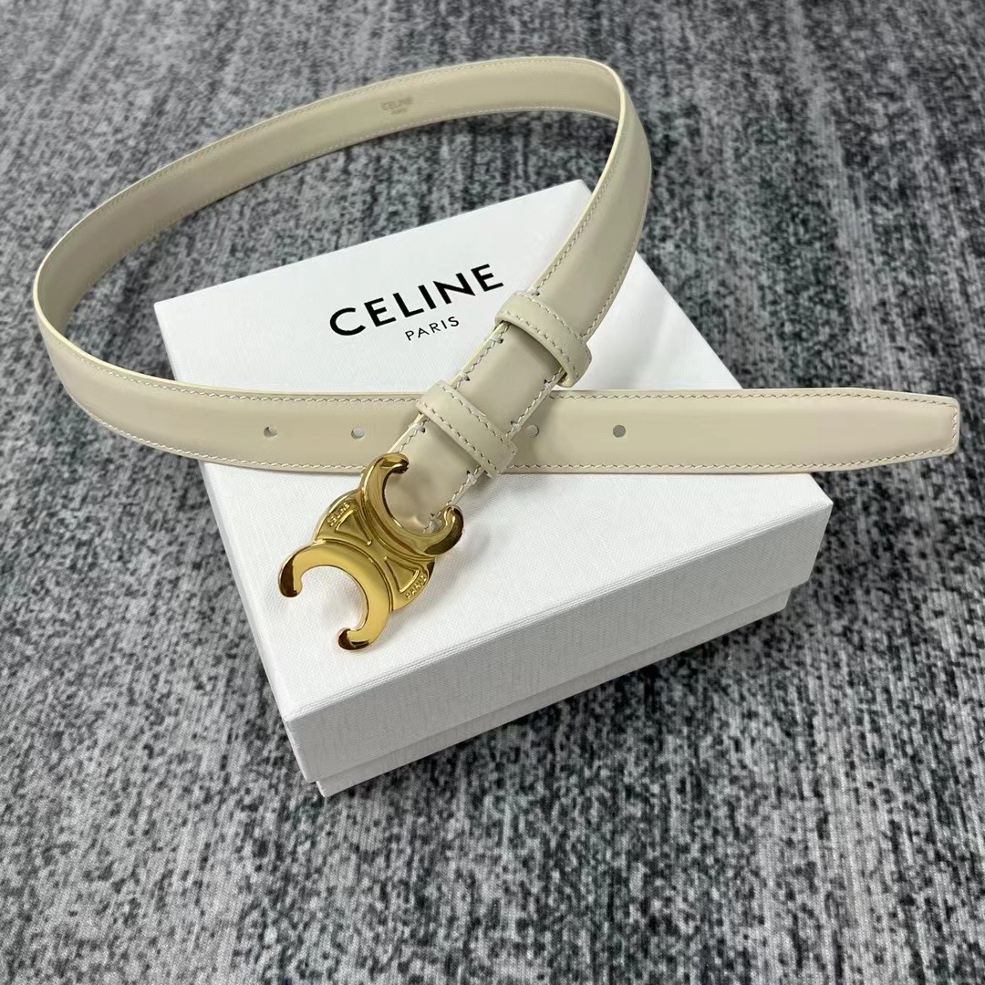 Celine Triomphe Leather Belt