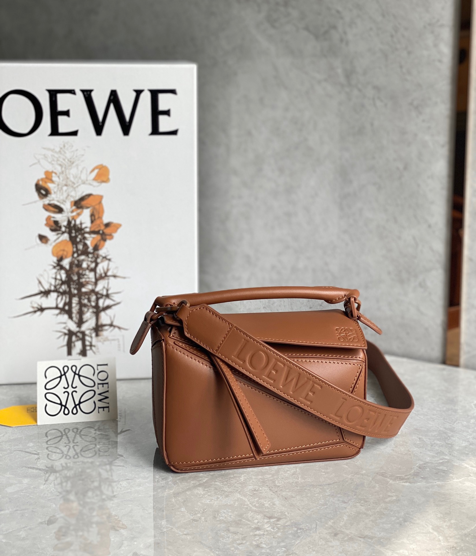 Loewe Puzzle Mini Satin Calfskin