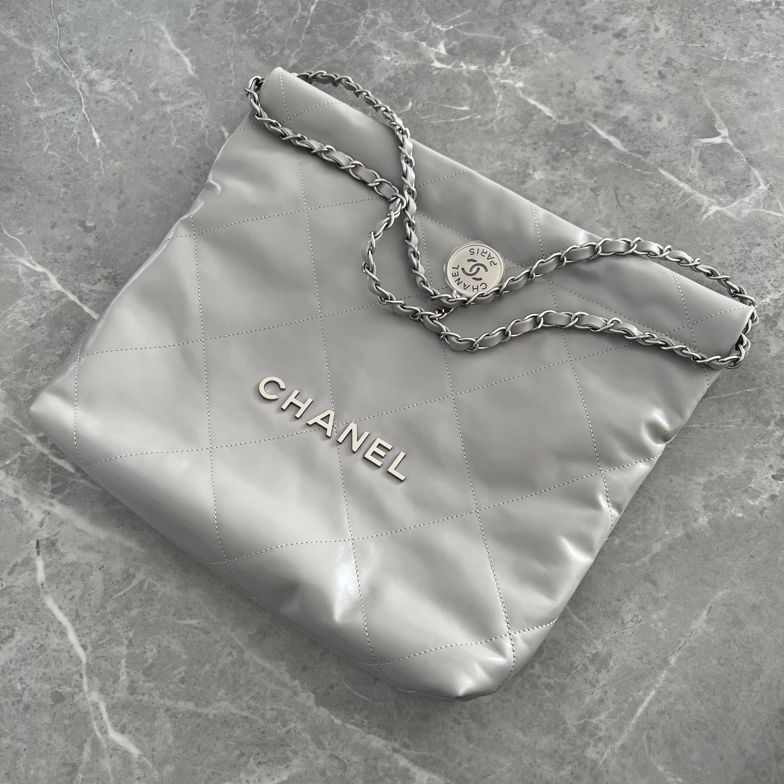 Chanel 22 Small Handbag Dark Brown