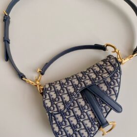 Dior Mini Saddle Bag With Strap