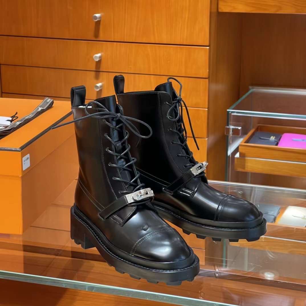 Hermes Lace Up Kelly Boot