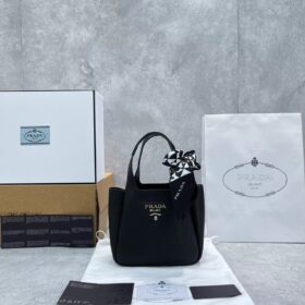 Prada Small Dynamique Leather Handbag