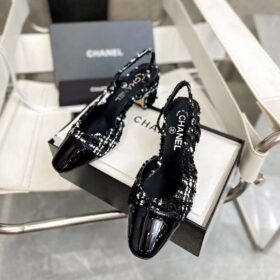 Chanel Tweed Slingback Pump