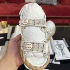 Chanel Tweed Dad Sandals Chanel Tweed Dad Sandals